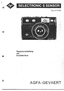 Agfa Selectronic manual. Camera Instructions.